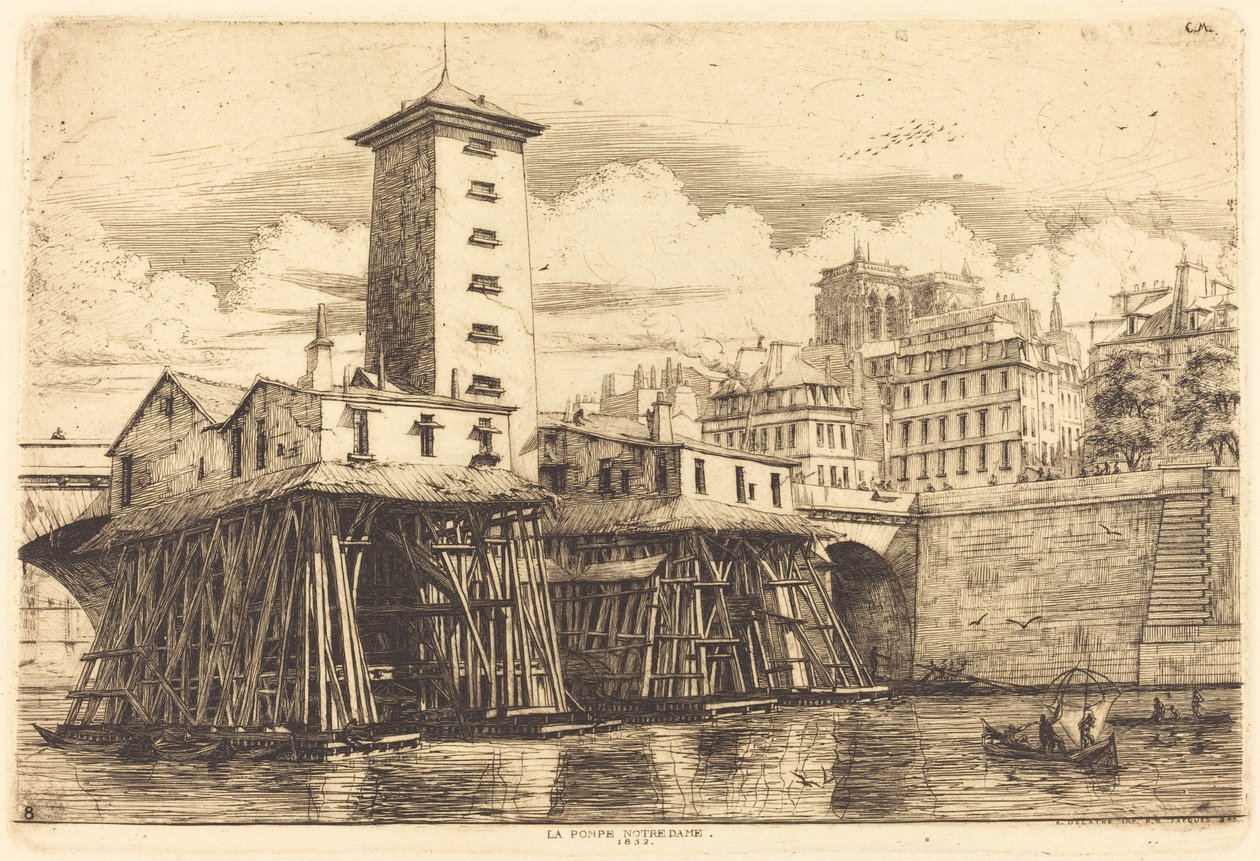 La Pompe Notre-Dame, Paris - Charles Meryon