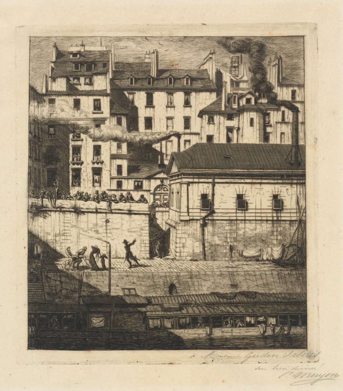 La morgue, Paris - Charles Meryon