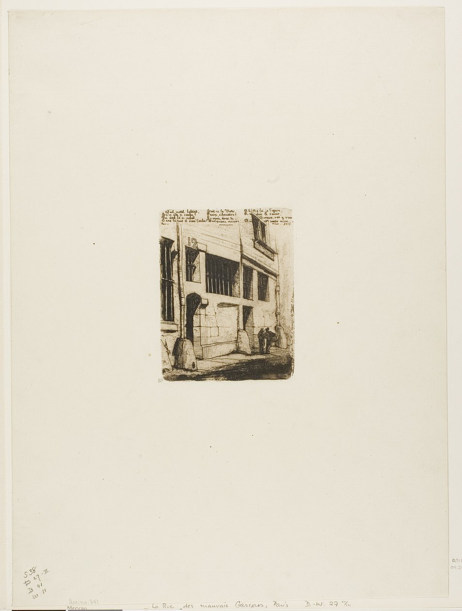 La rue des Mauvais Garçons - Charles Meryon