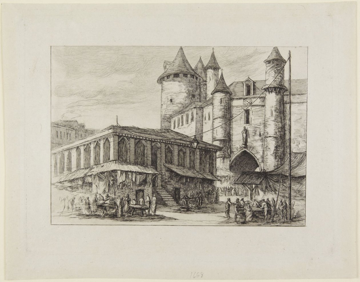 Le Grand Châtelet vers 1780 - Charles Meryon
