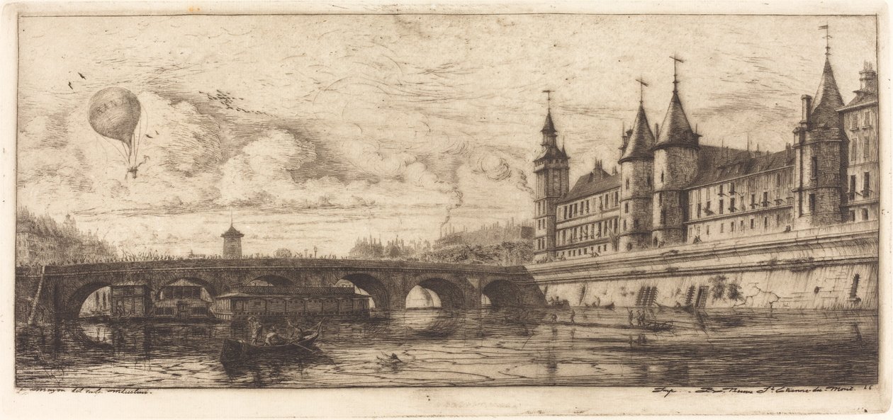 Le Pont-au-Change, Paris - Charles Meryon