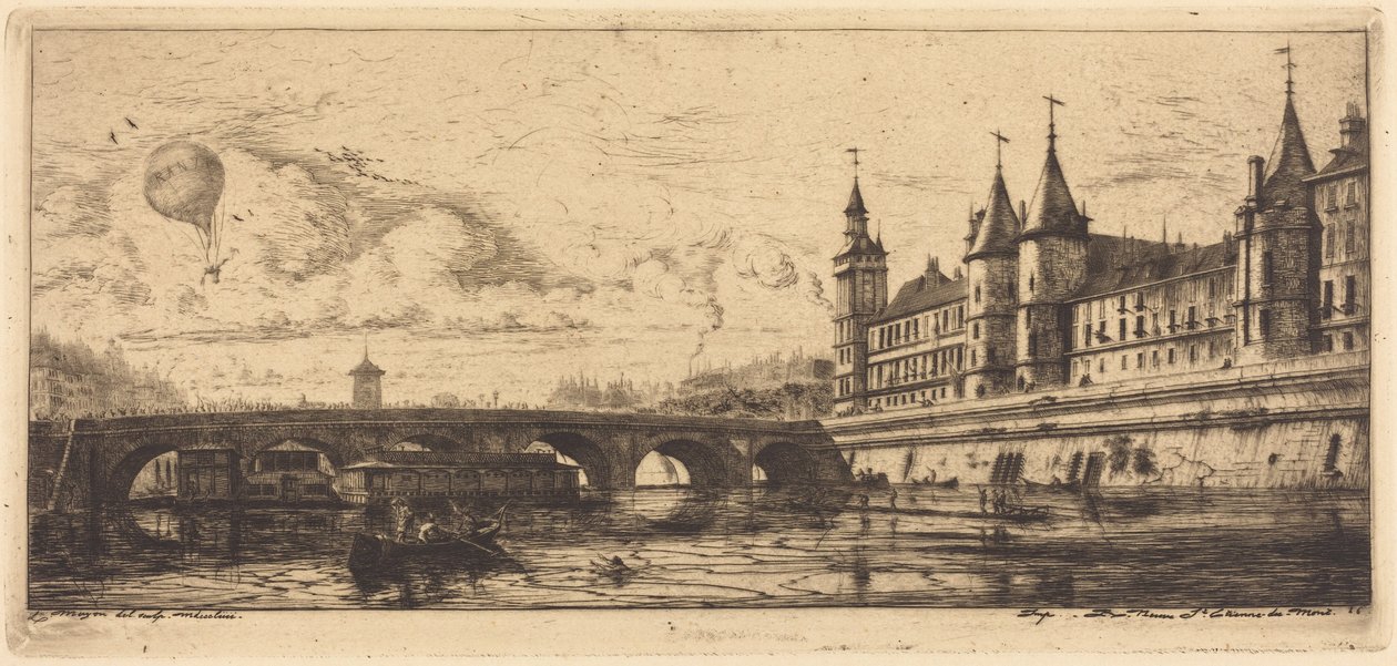 Le Pont-au-Change, Paris - Charles Meryon