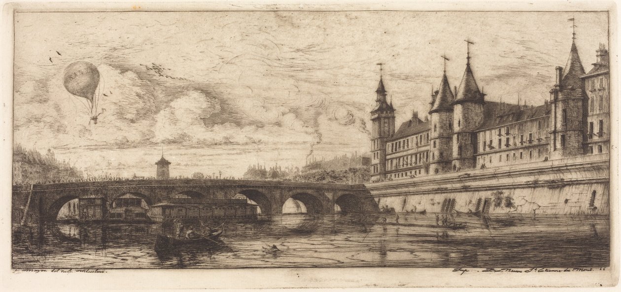 Le Pont-au-Change, Paris - Charles Meryon
