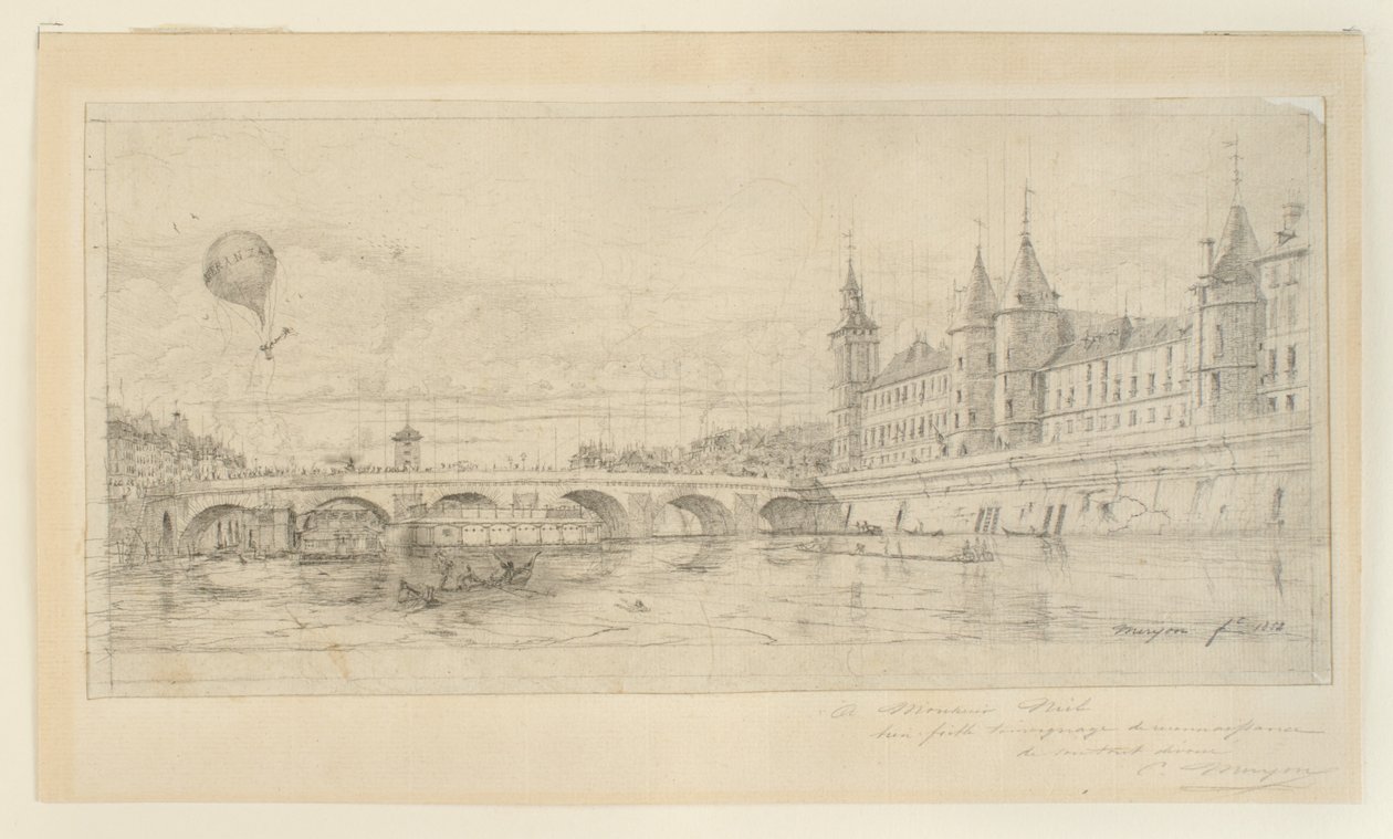 Le Pont au Change, Paris - Charles Meryon