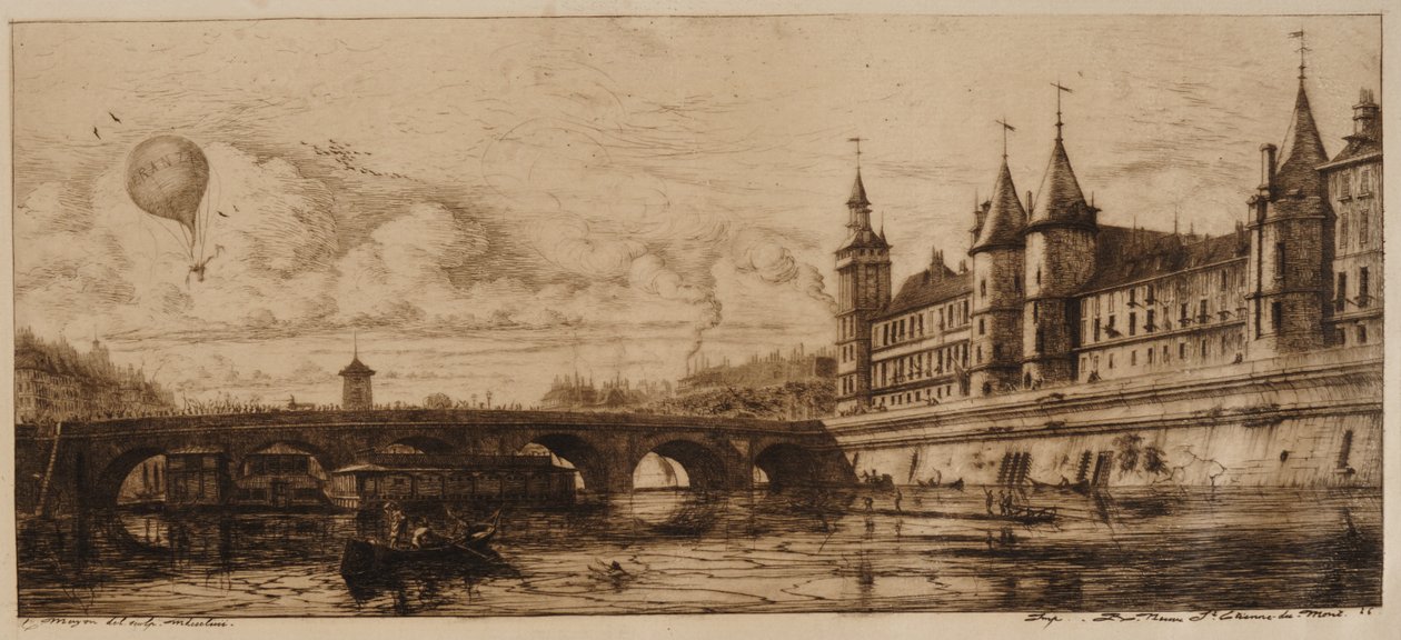 Le Pont au Change, Paris - Charles Meryon