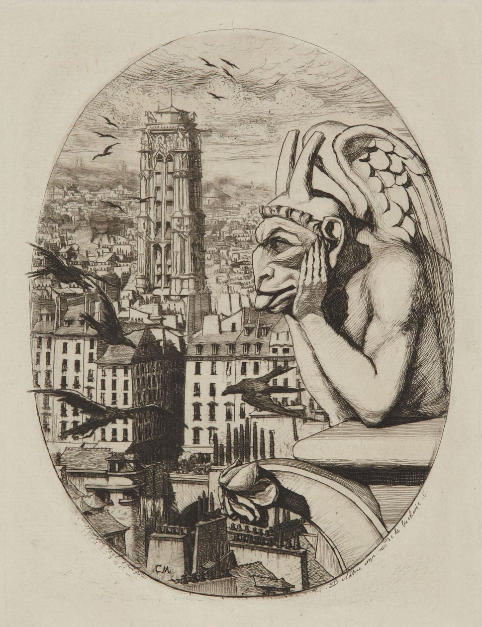 Le Stryge (Le Vampire) - Charles Meryon