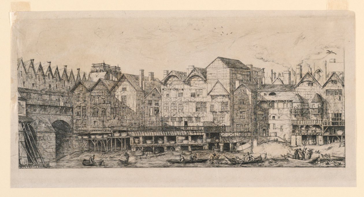 Partie de la Cité vers la fin du XVIIe Siècle - Charles Meryon