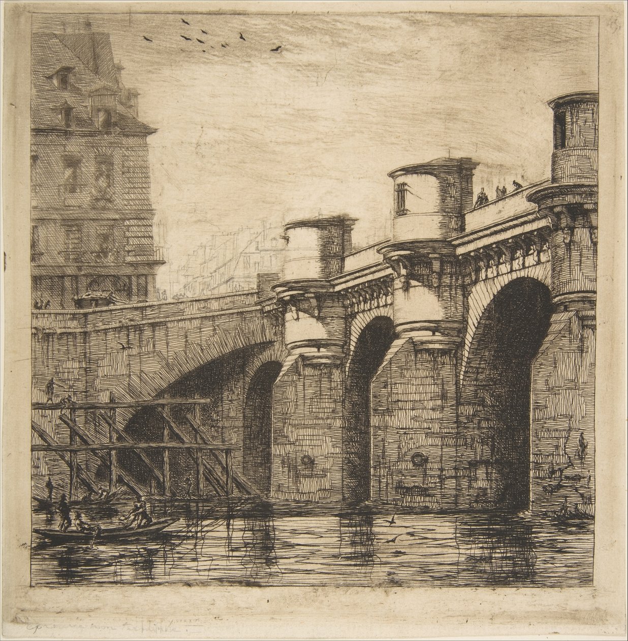 Pont Neuf, Paris - Charles Meryon