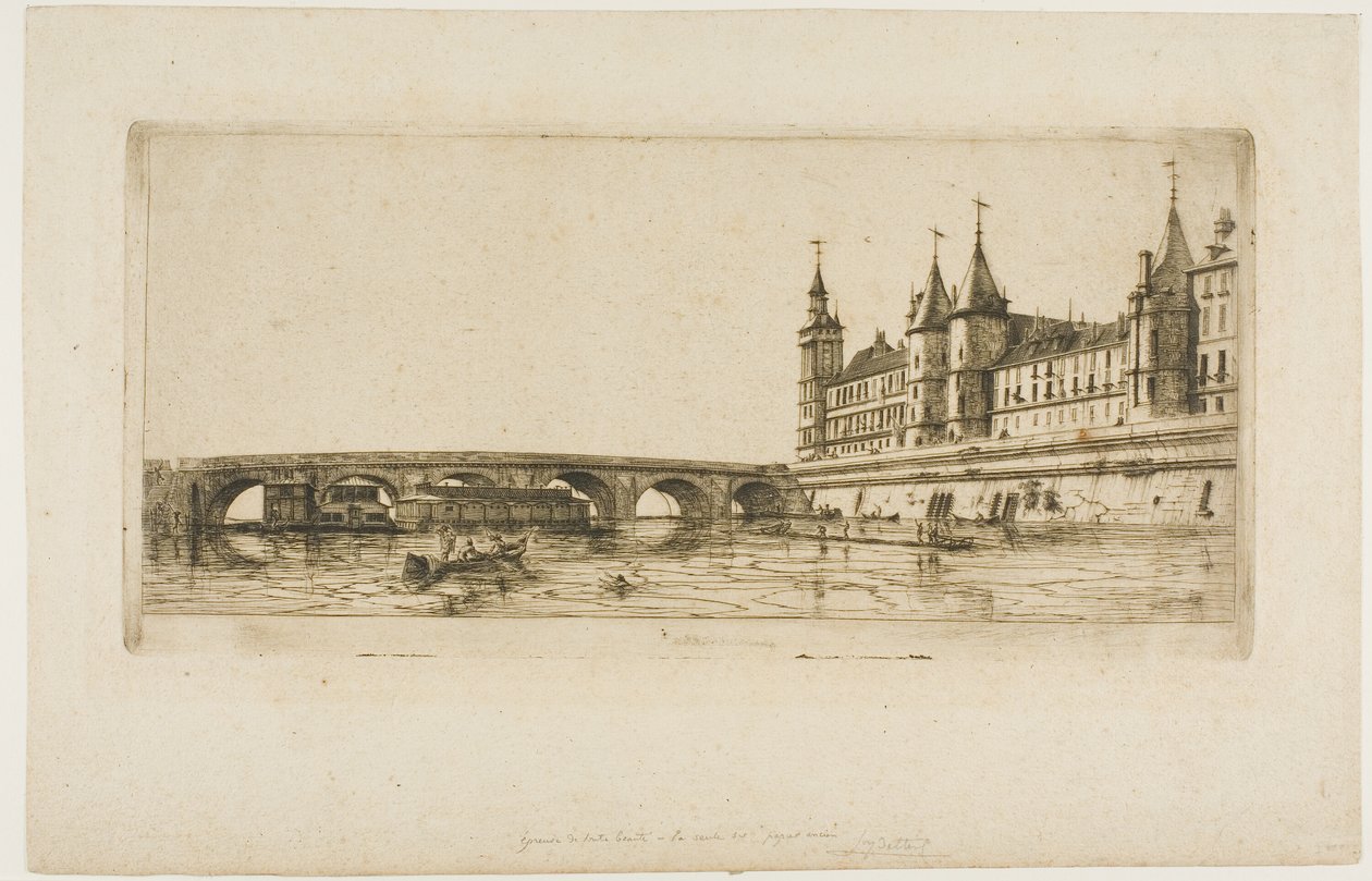 Pont-au-Change, Paris - Charles Meryon