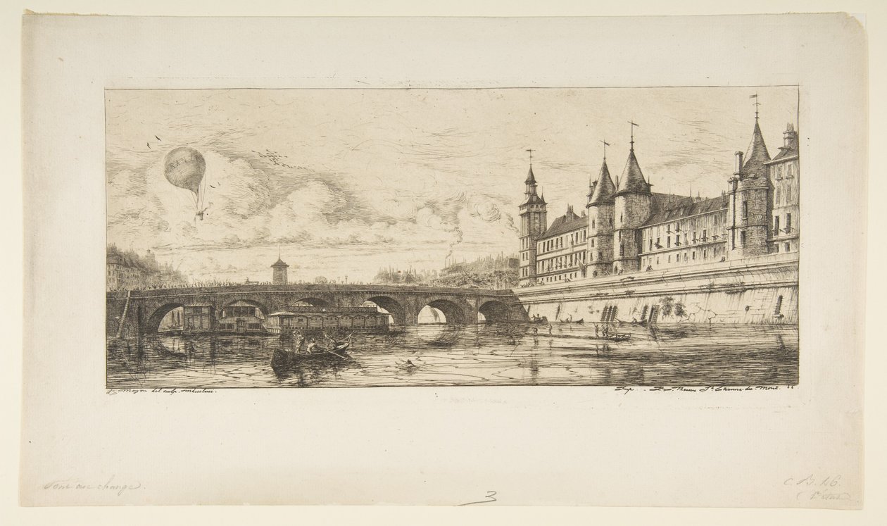 Pont-au-Change, Paris - Charles Meryon