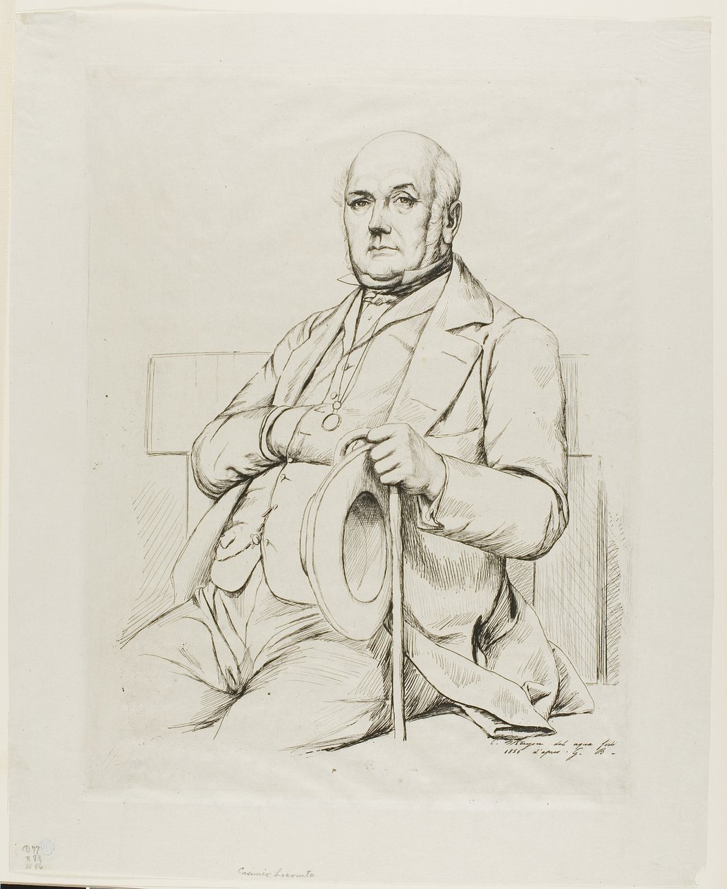 Portrait de Casimir le Conte - Charles Meryon