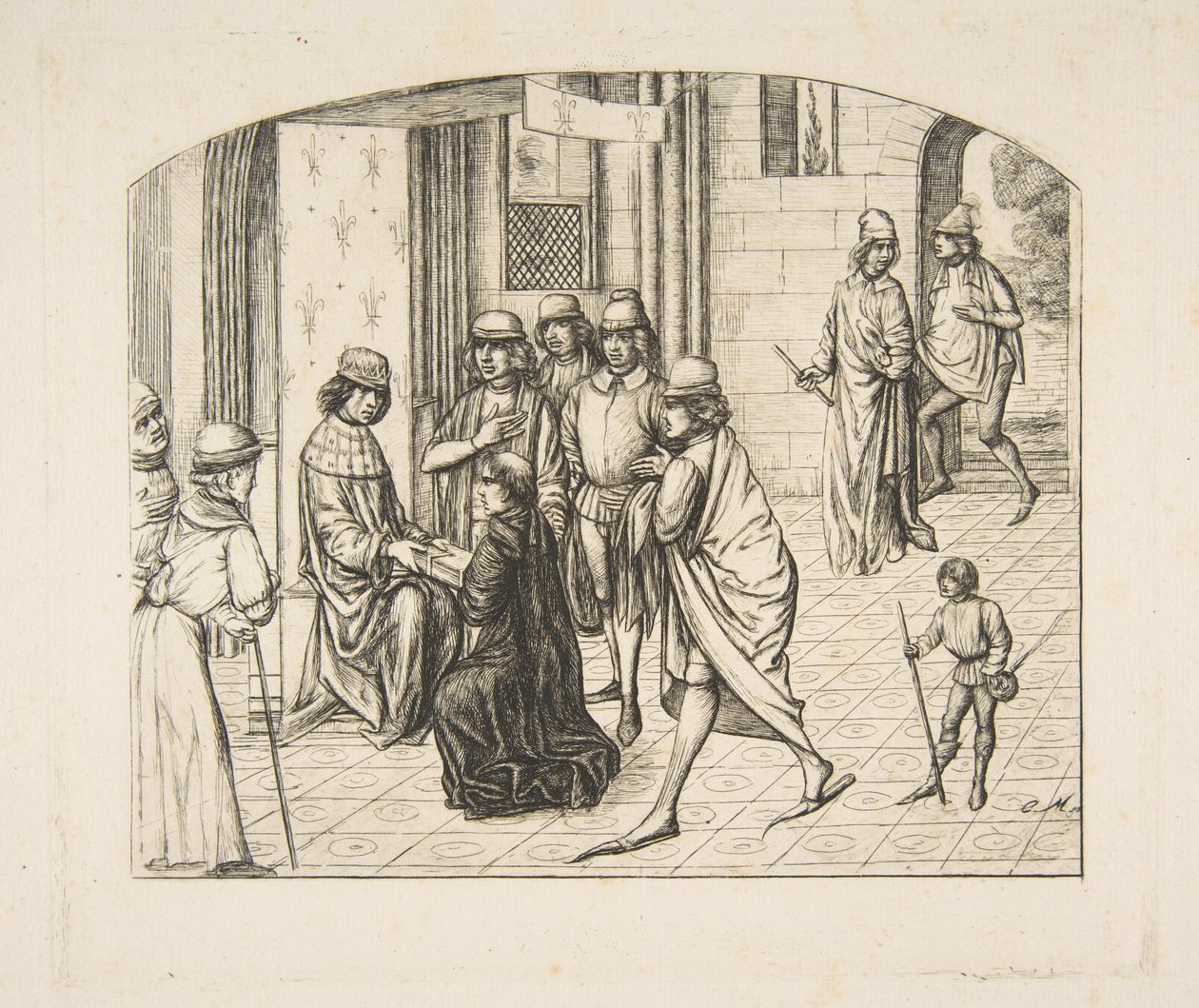 Présentation de Valerius Maximus au roi Louis XI - Charles Meryon