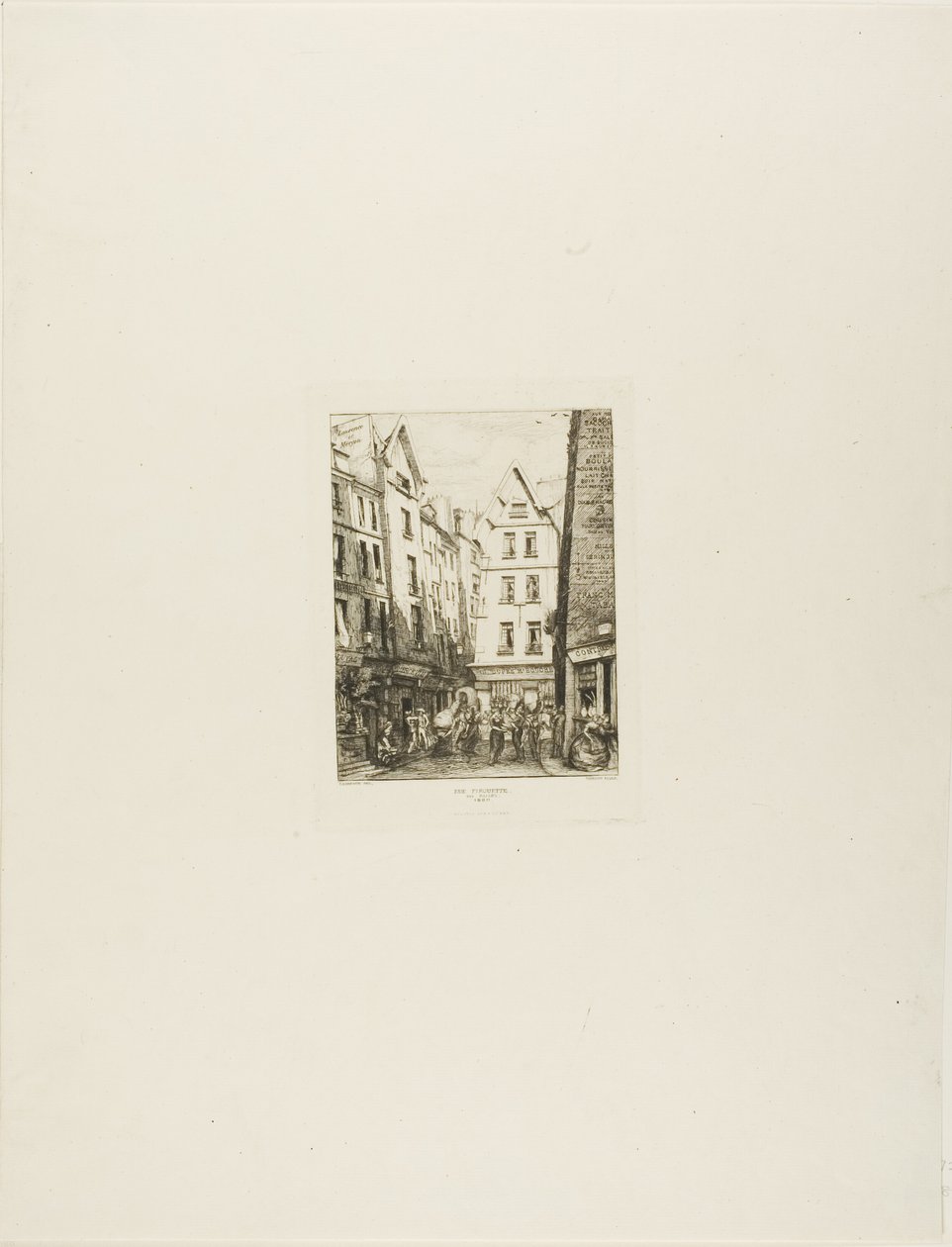 Rue Pirouette aux Halles, Paris - Charles Meryon