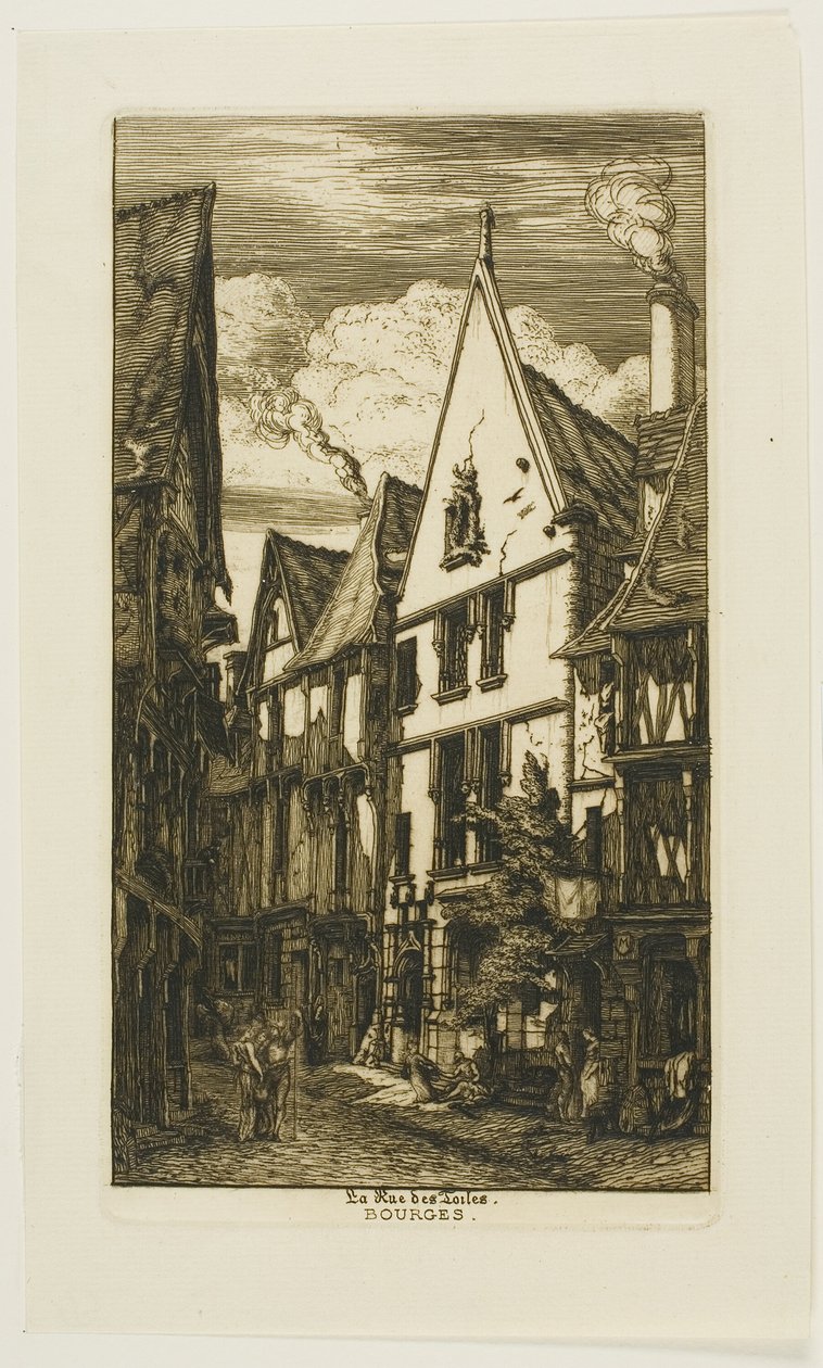 Rue des Toiles, Bourges - Charles Meryon
