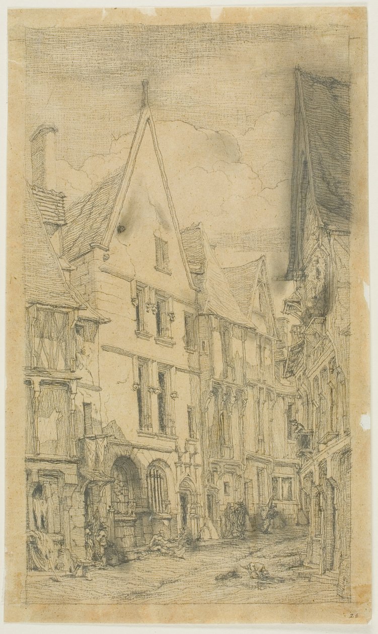 Rue des Toiles, Bourges - Charles Meryon