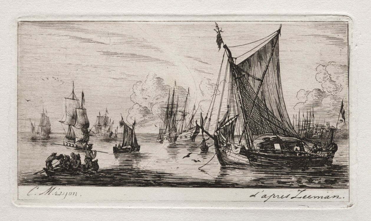 Pêcheurs des mers du Sud, 1850 - Charles Meryon