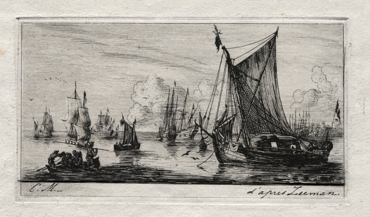 Pêcheurs des mers du Sud, 1850 - Charles Meryon