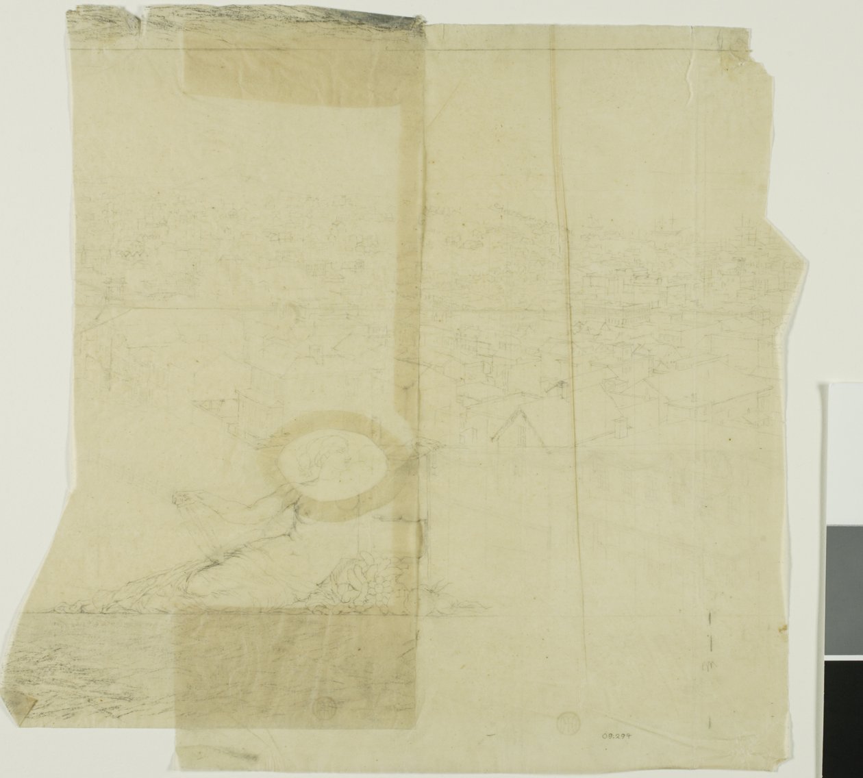 Étude pour San Francisco, section centrale gauche - Charles Meryon