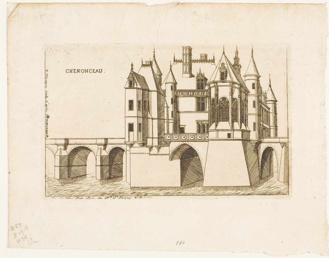 Le Château de Chenonceau, n° 2 - Charles Meryon