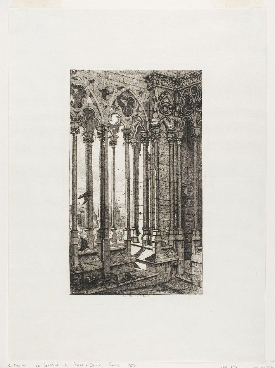 La Galerie de Notre-Dame, Paris - Charles Meryon