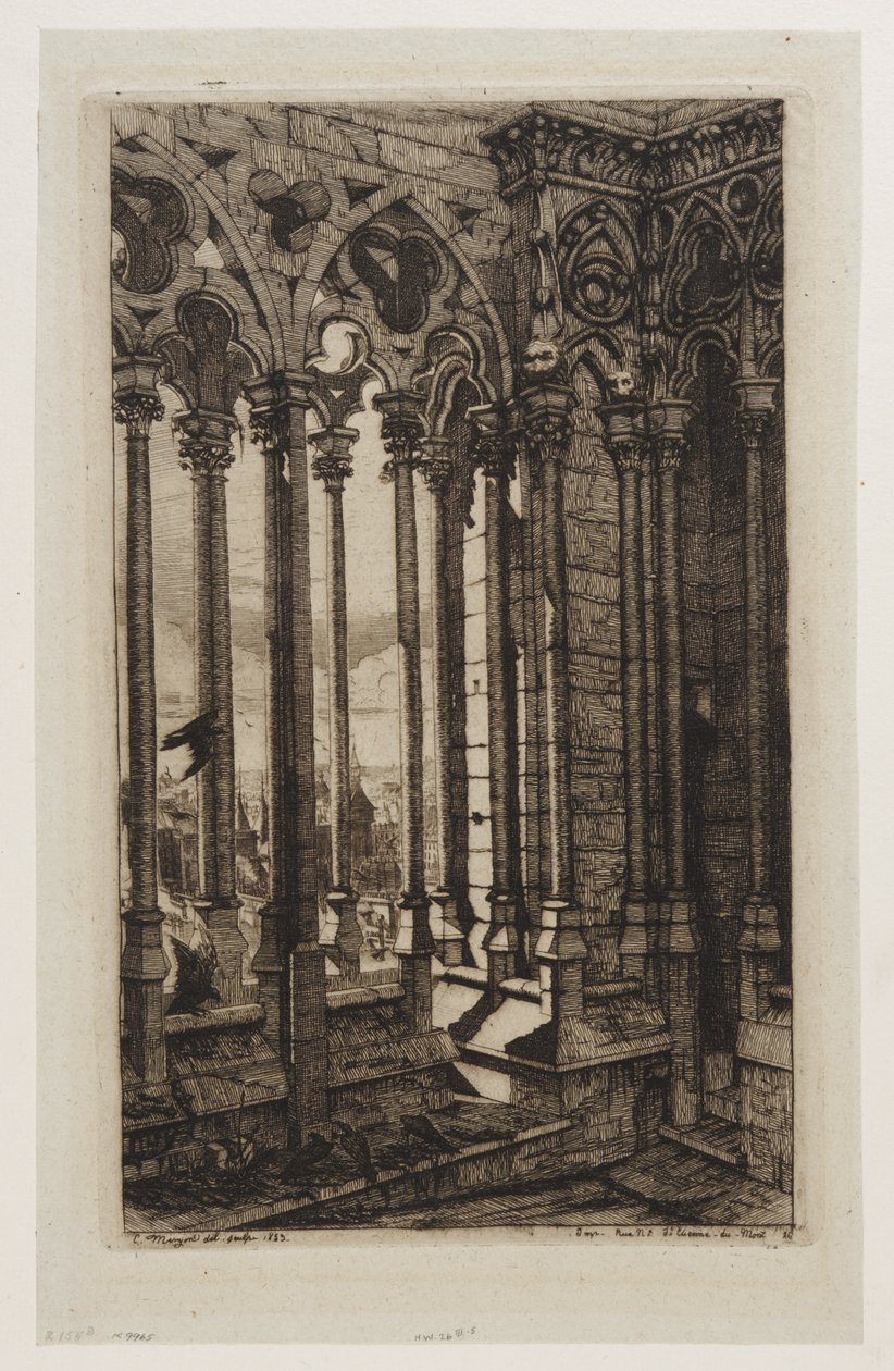 La Galerie de Notre-Dame, Paris - Charles Meryon