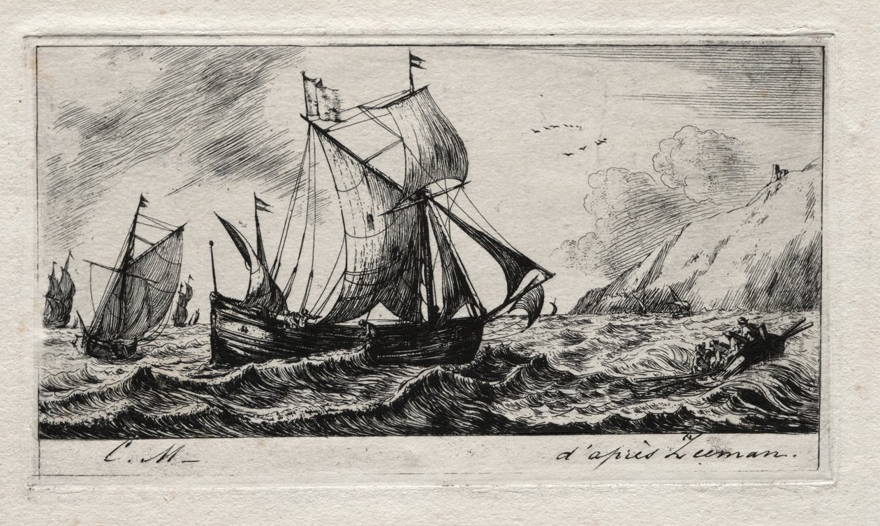 La Galliote de Jean de Vyl de Rotterdam, 1850 - Charles Meryon