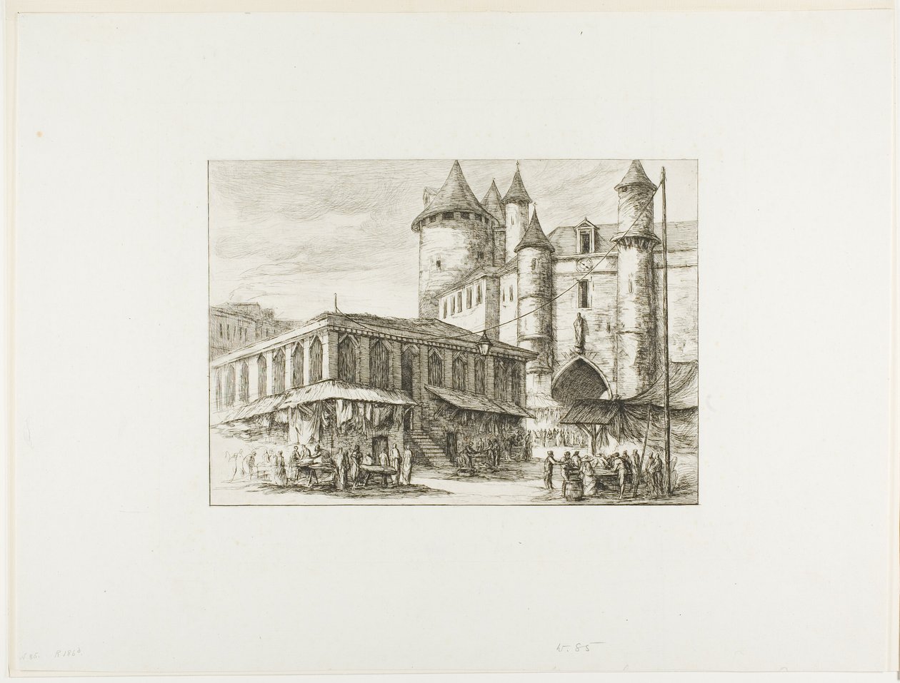 Le Grand Châtelet, Paris, c. 1780, d