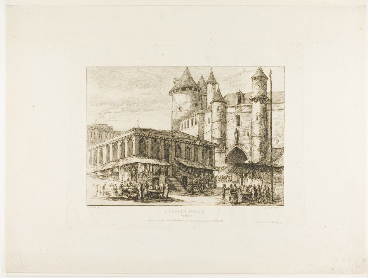 Le Grand Châtelet, Paris, vers 1780, d