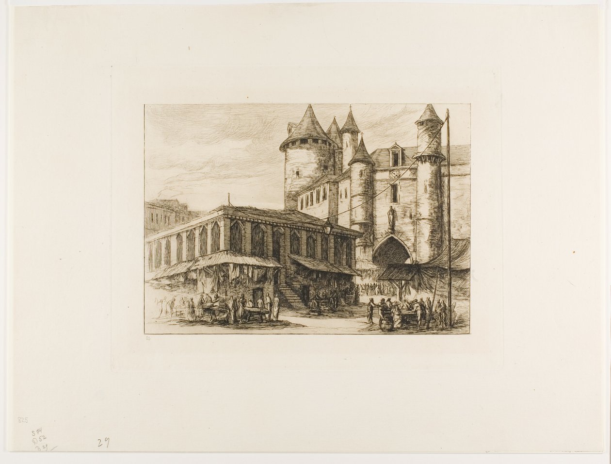 Le Grand Châtelet, Paris, c. 1780, d