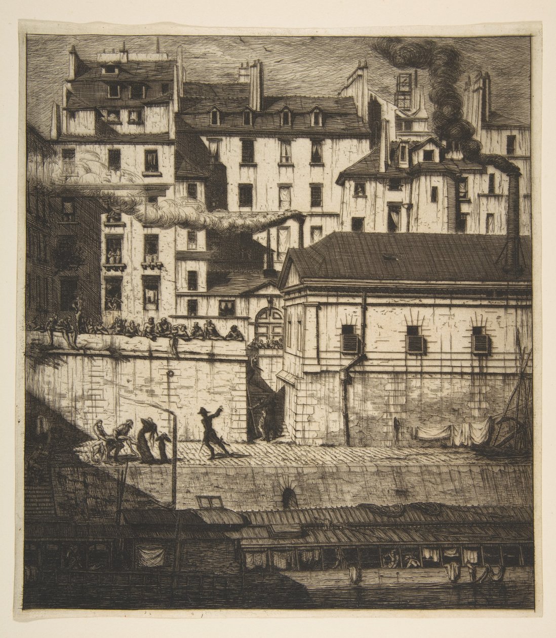 La morgue, Paris - Charles Meryon