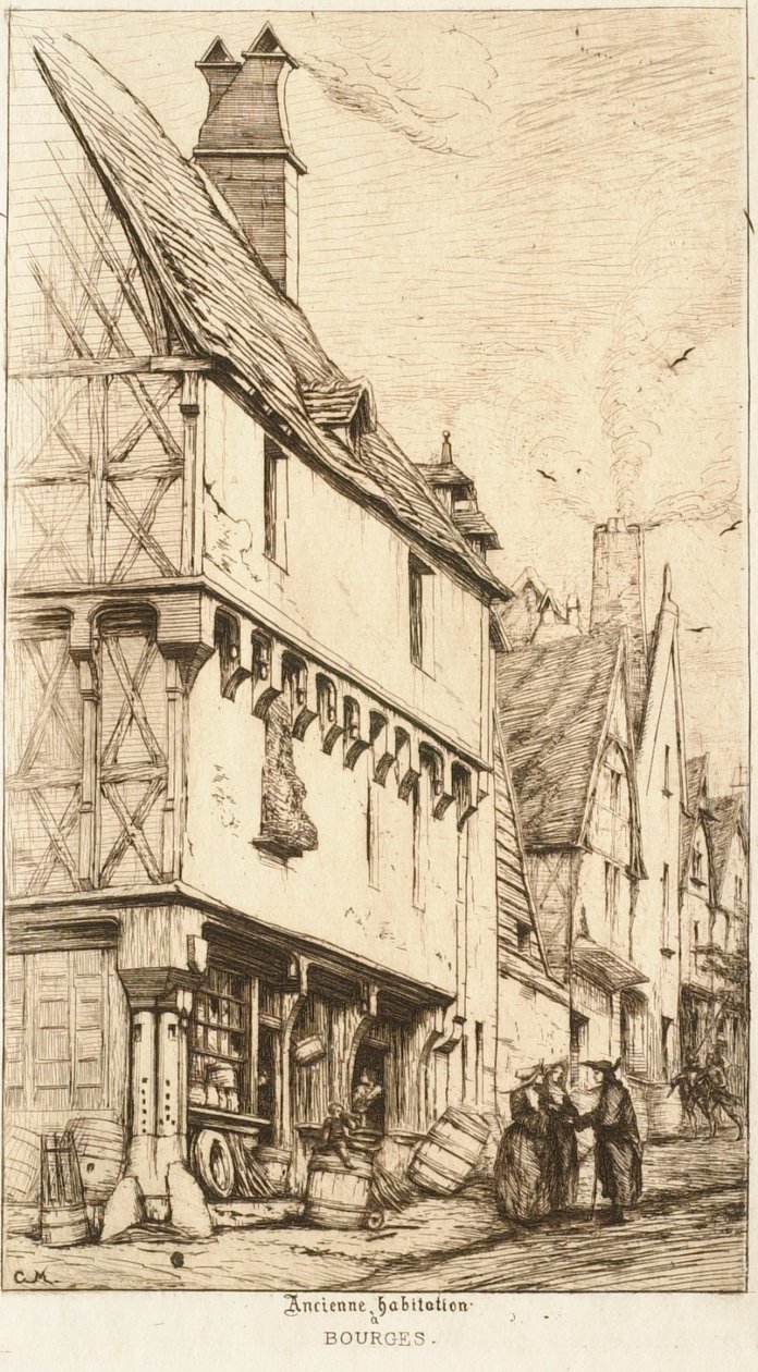 La Maison du Musicien (ancienne habitation à Bourges) - Charles Meryon