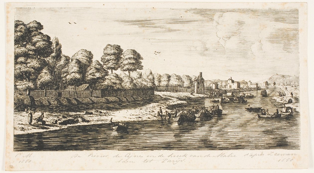 La Seine et le coin du Mall, Paris - Charles Meryon