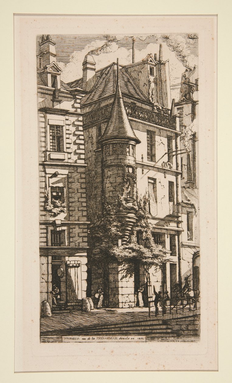 Tourelle, Rue de la Tixeranderie - Charles Meryon
