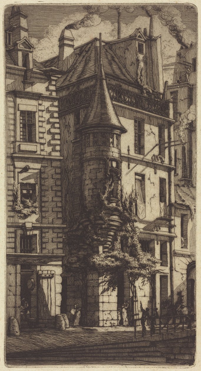 Tourelle de la rue de la Tixéranderie, Paris - Charles Meryon