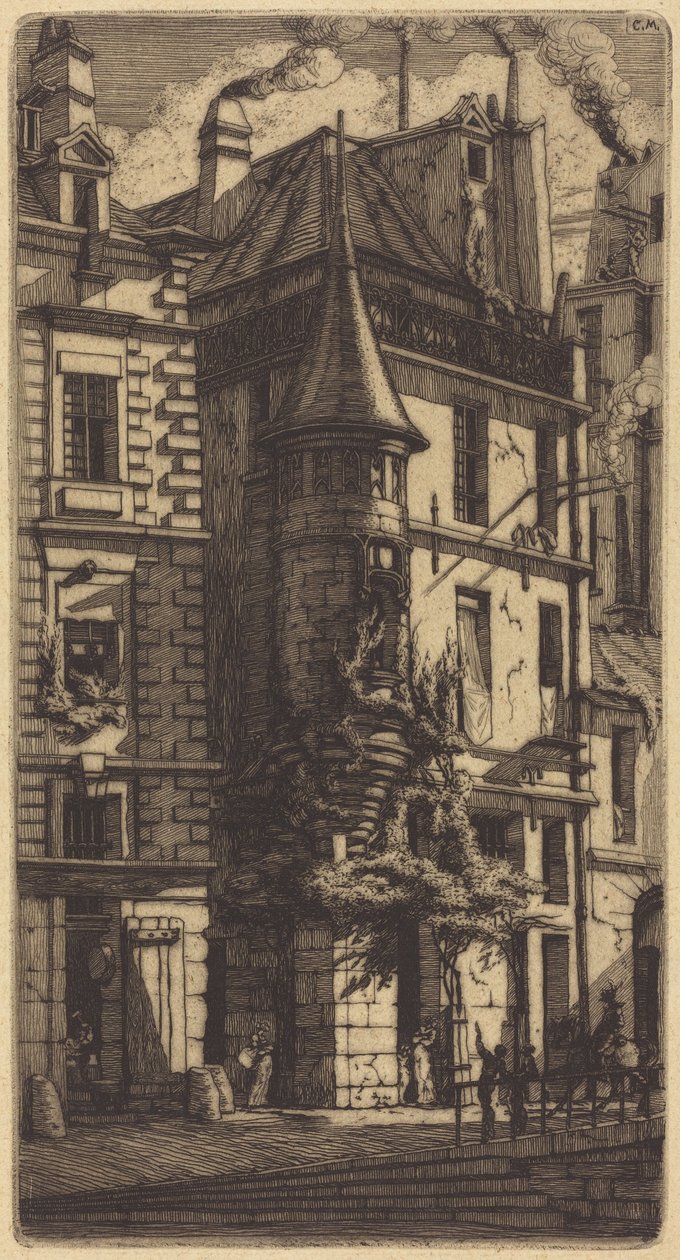 Tourelle de la Rue de la Tixéranderie, Paris - Charles Meryon