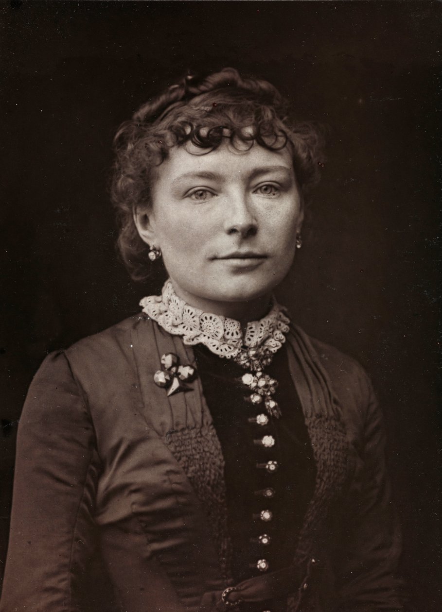Album Artistique et Biographique, 5ème année, Salon 1885; portrait du peintre français Virginie Elodie Marie Thérèse Demont-Breton (1859-1935) - Charles Michelez