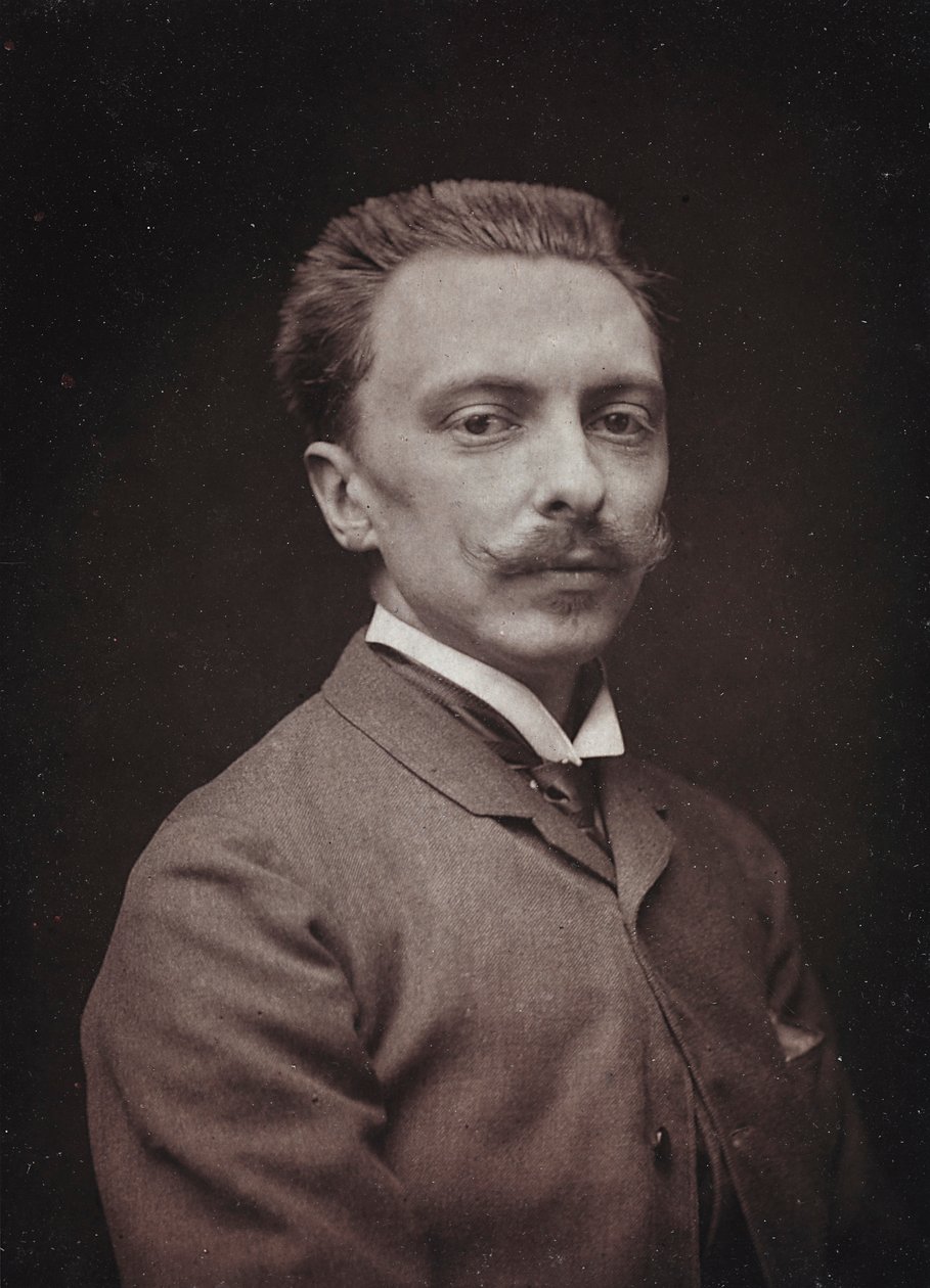 Album Artistique et Biographique, 5ème année, Salon 1885; portrait du peintre français Alfred Paul Marie de Richemont (1857-1911) - Charles Michelez