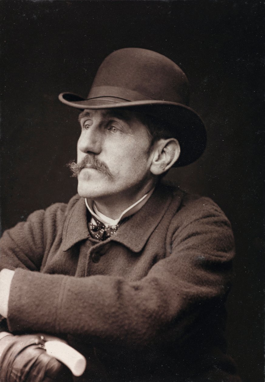 Album Artistique et Biographique, 5ème année, Salon 1885; portrait du peintre français Georges-Louis Hyon (1855-1901) - Charles Michelez