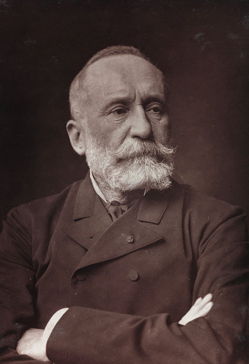 Album Artistique et Biographique, 6ème année, Salon 1885; portrait du peintre français Pierre Puvis de Chavannes (1824-1898) - Charles Michelez