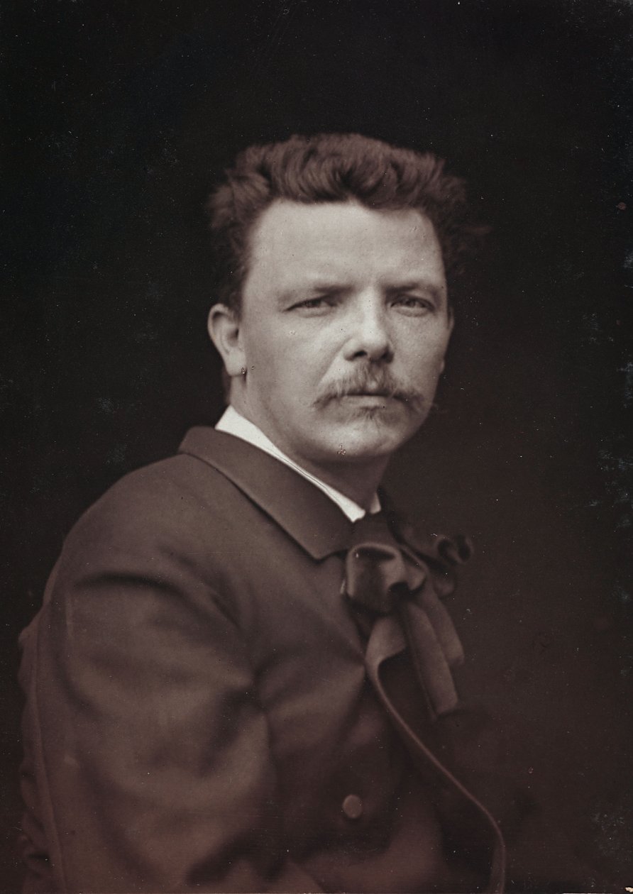 Album Artistique et Biographique, 6ème année, Salon 1885; portrait du peintre français Eugène Carrière (1849-1906) - Charles Michelez