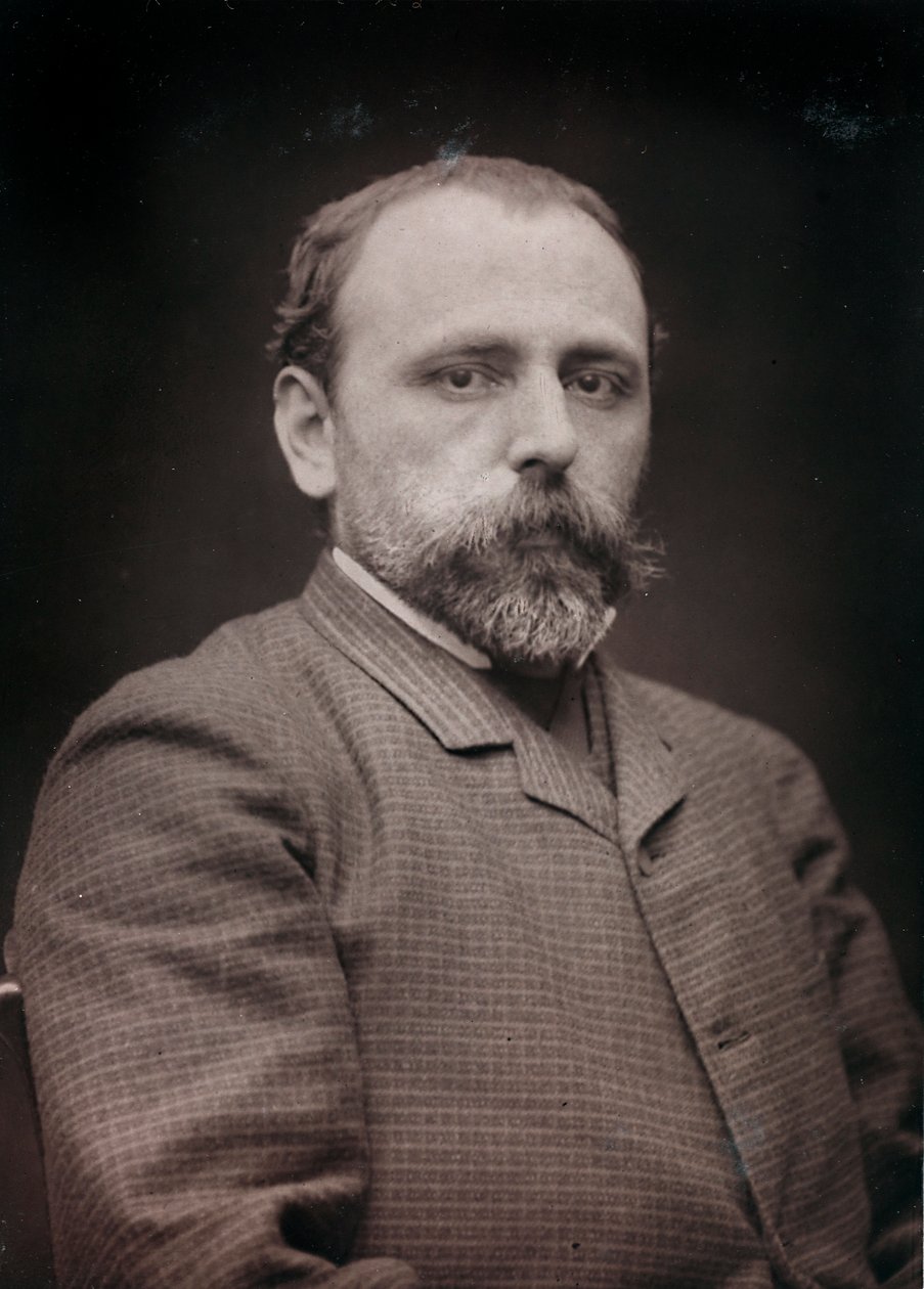Album Artistique et Biographique, 6ème année, Salon 1885; portrait du peintre Edouard Jean Dambourgez (1844-1931) - Charles Michelez