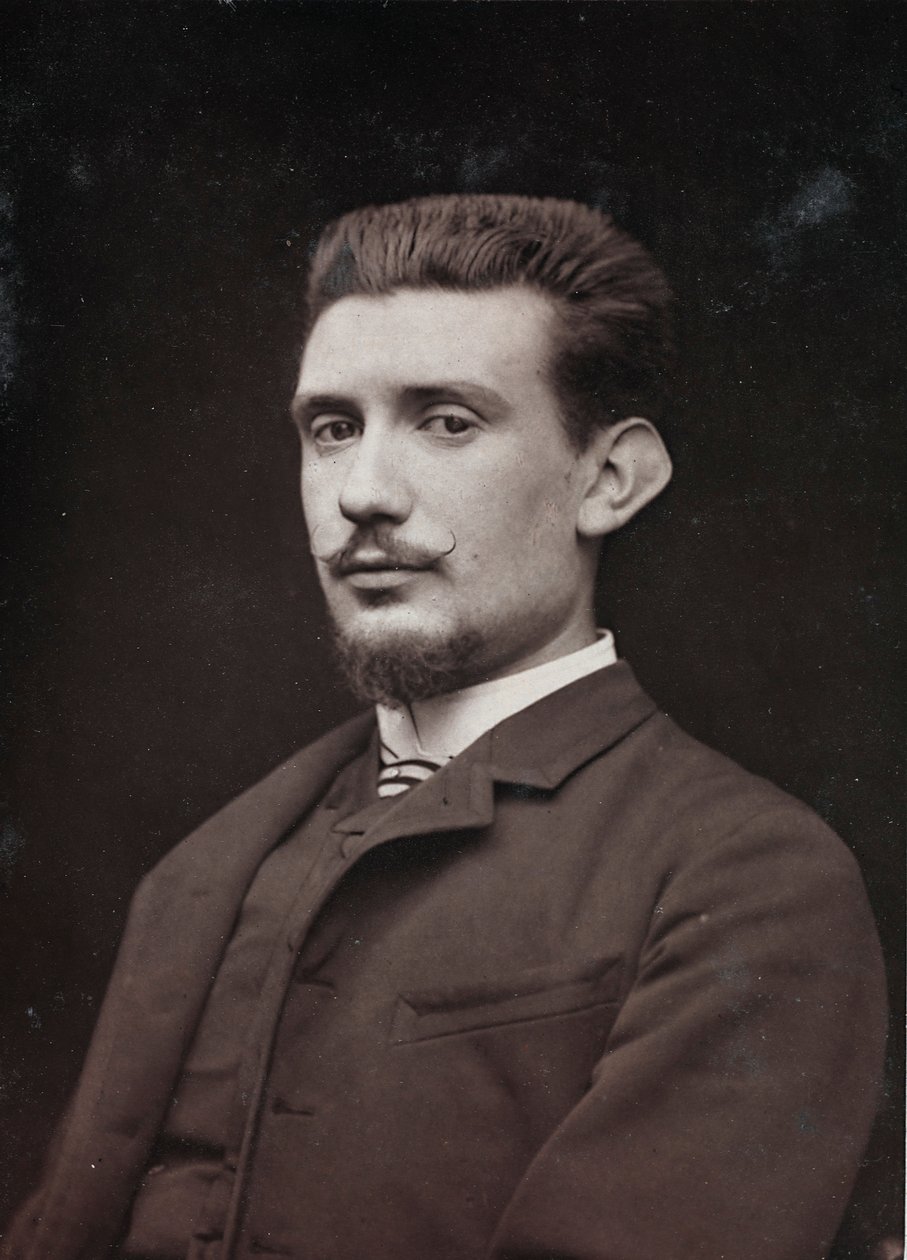 Album Artistique et Biographique, 6ème année, Salon 1885; portrait du peintre Henri Laurent Desrousseaux (1862-1906) - Charles Michelez
