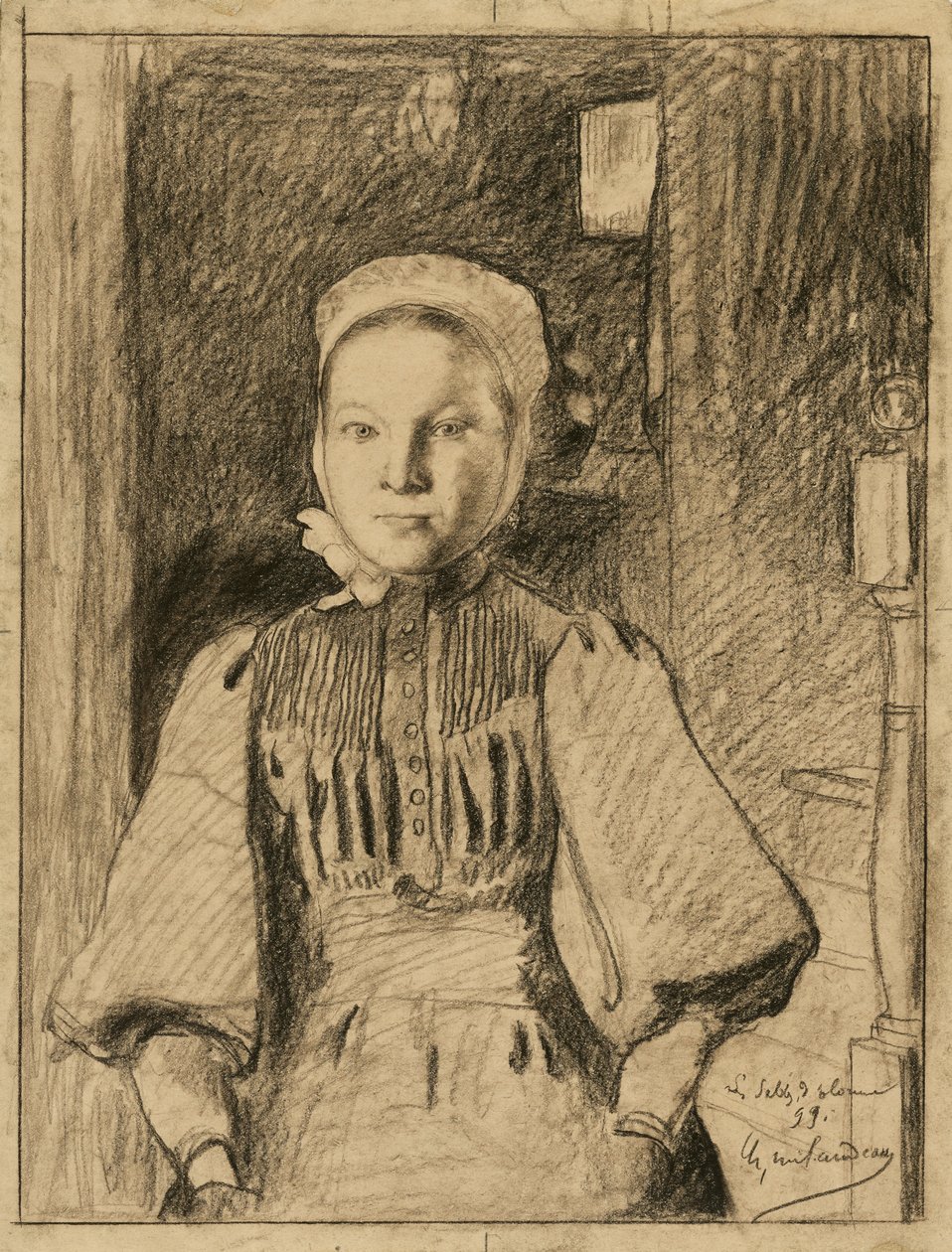 Une jeune paysanne vendéenne - Charles Milcendeau