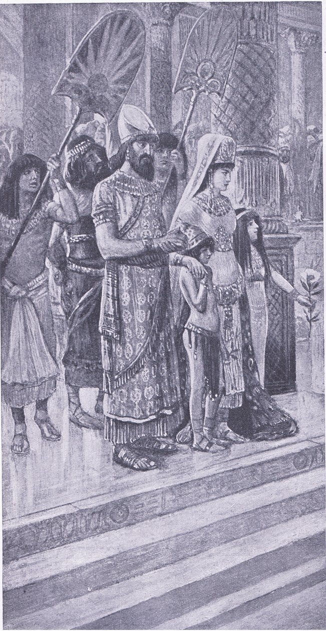 Salomon sur les marches de son trône - Charles Mills Sheldon