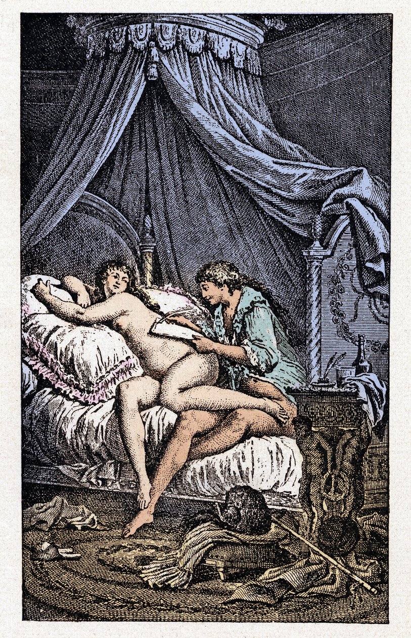 Illustration pour les "Liaisons Dangereuses" (gravure) - Charles Monnet