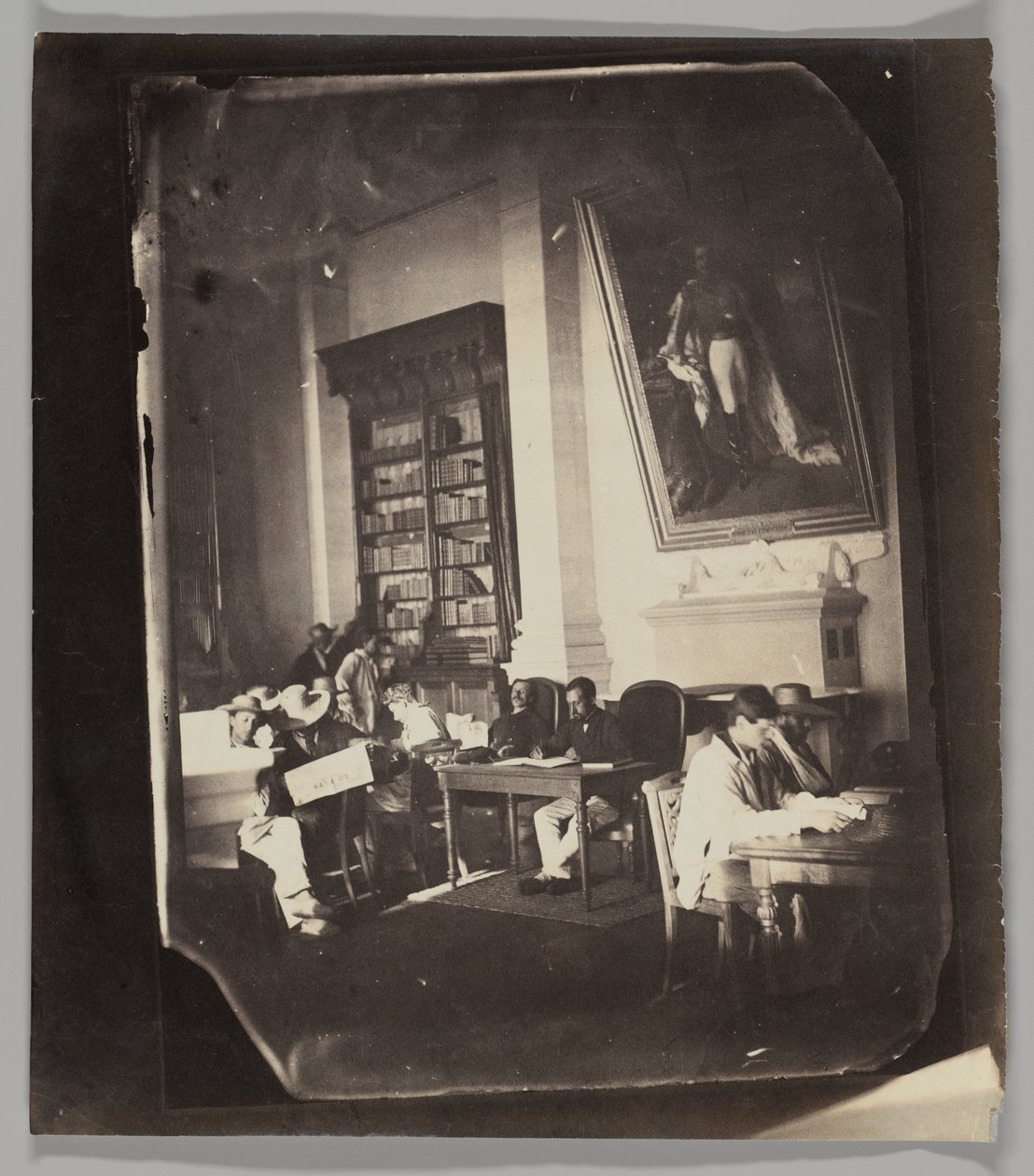 Asile impériale de Vincennes: la bibliothèque - Charles Nègre