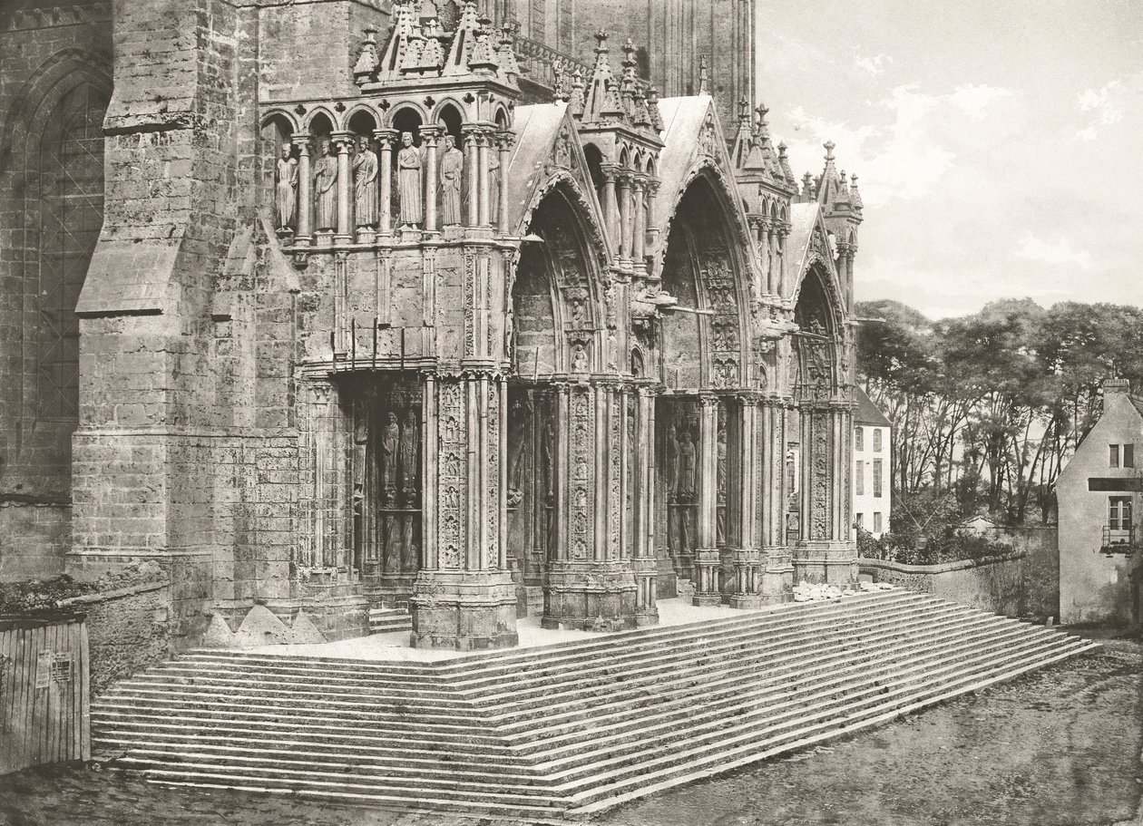 Cathédrale de Chartres - Portique du Midi, XIIe siècle - Charles Nègre