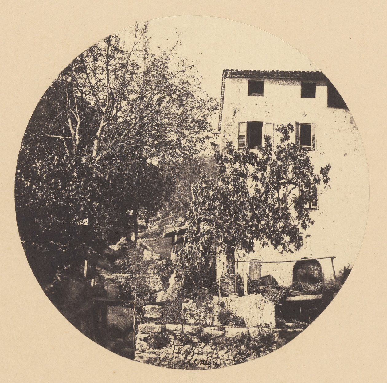 [Grasse, moulin (cascades)] - Charles Nègre