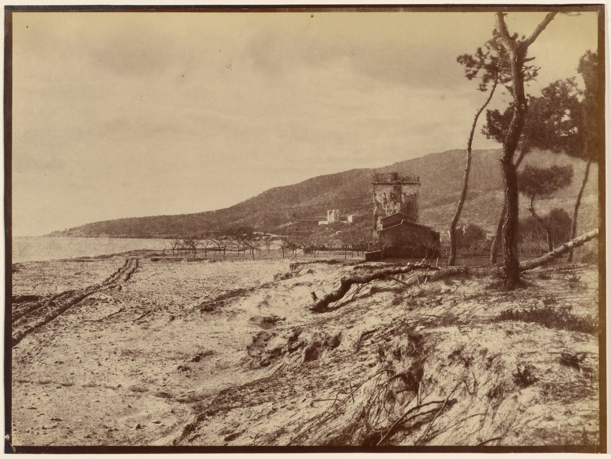 Plage de Golfe-Juan vers le cap de la Croisette - Charles Nègre