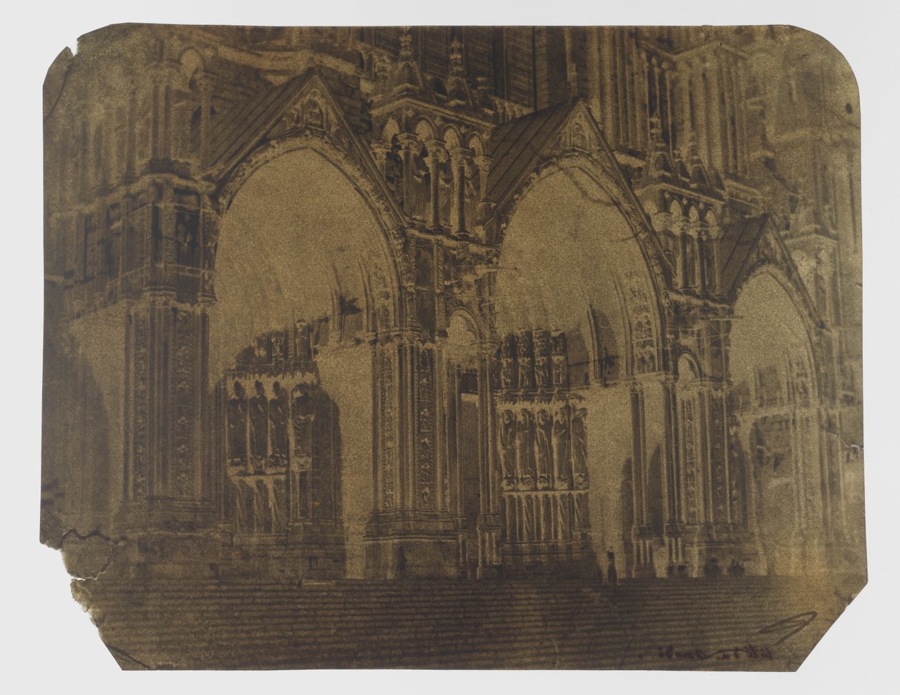 Portail situé sur le côté sud de la cathédrale de Chartres - Charles Nègre